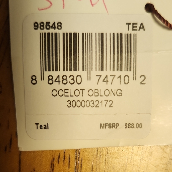 Coach Blue Patterned Scarf - Picture 3 of 6